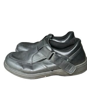 Orthofeet Carnigie Slip On Shoes Mens Size‎ 13 2E Wide Black Orthopedic
